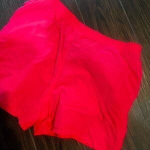 Men's Bold neon Red Athletic Shorts